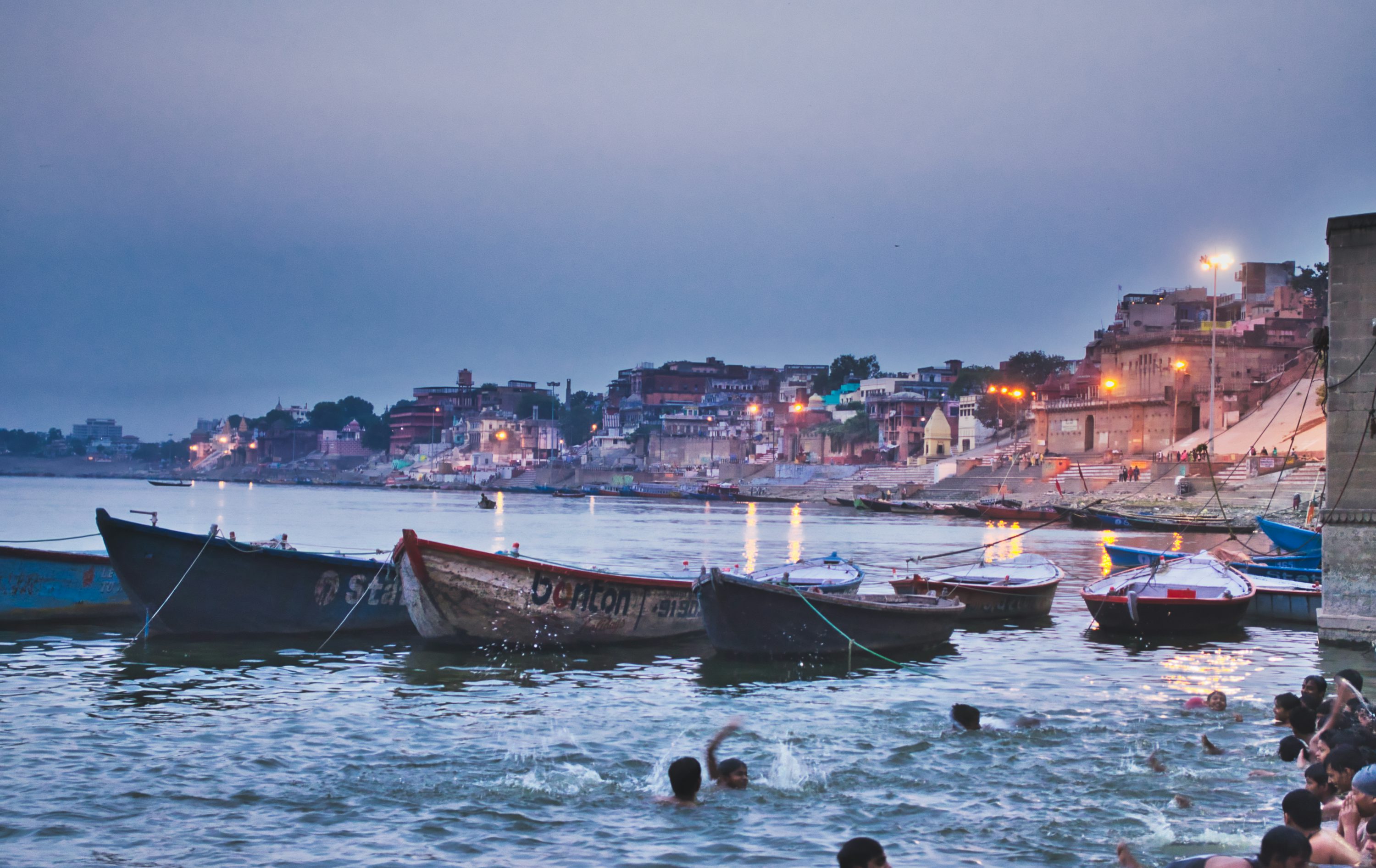 Evening view of Varanasi